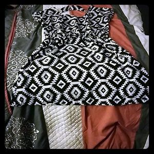 Fun patterned casual dress